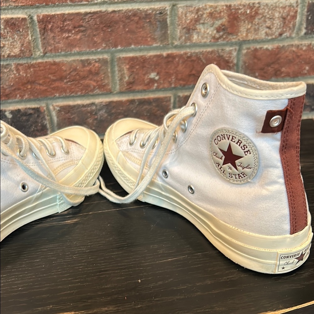 Retro Converse Chuck 70 High ‘Clubhouse High-Top Sneakers with Logo cream - Picture 6 of 15